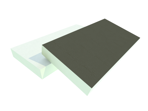 Combinatie isolatieplaat voor plat dak
