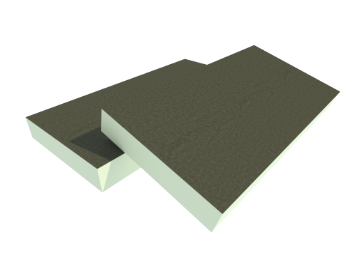 Isolatieplaat voor plat dak met bitumineuze dakbedekking