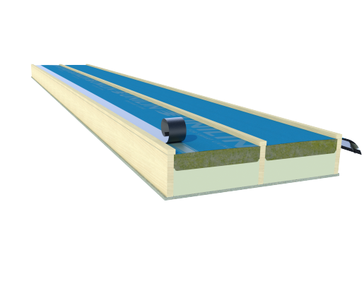 Caisson chevronné 3 en 1 avec isolation supplémentaire aux bruits
d’impact
